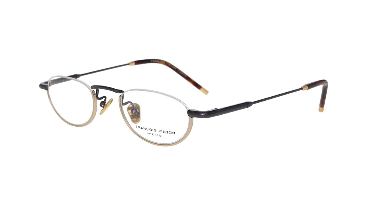 Paire de lunettes de vue Francois-pinton Antique 9 couleur noir - Côté à angle - Doyle