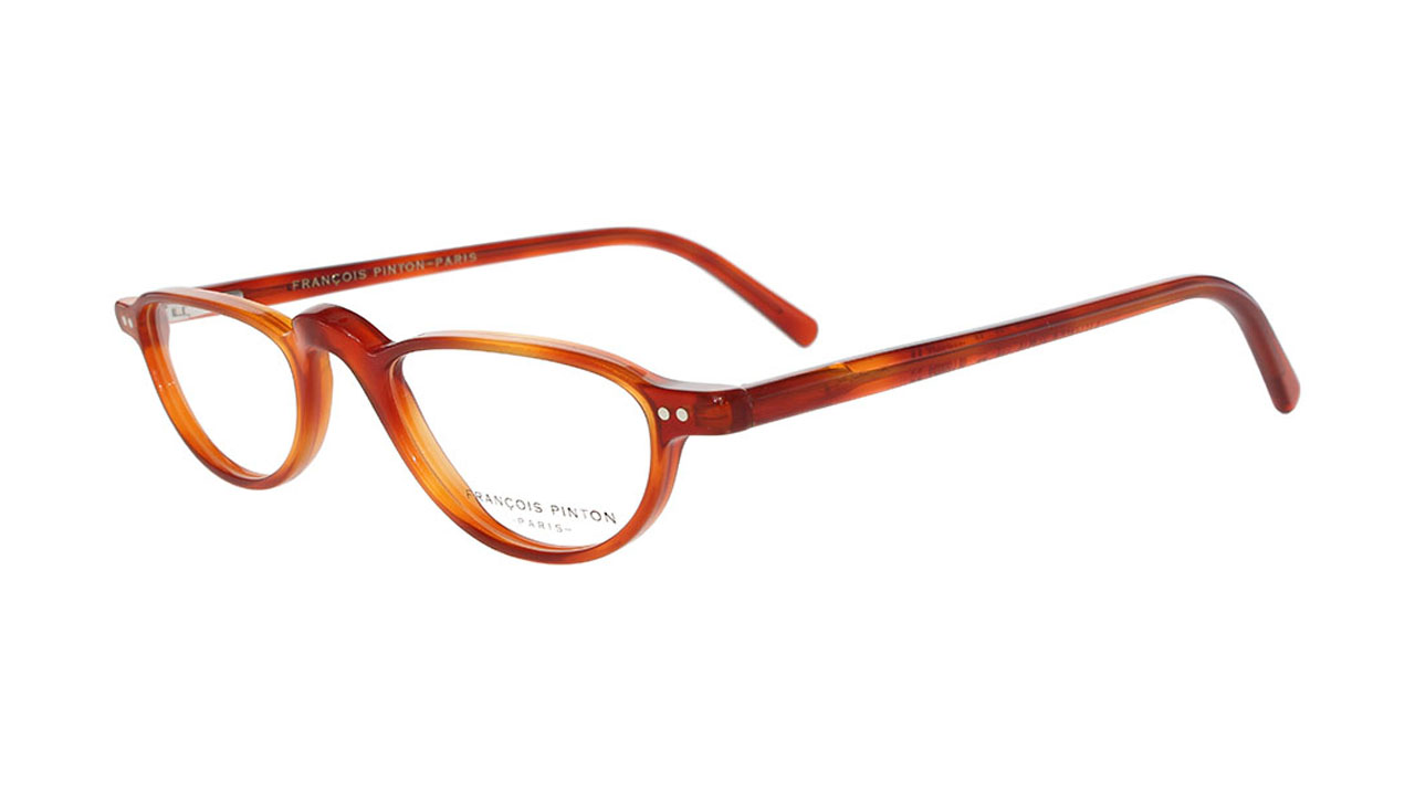Paire de lunettes de vue Francois-pinton Eternel 5 couleur brun - Côté à angle - Doyle