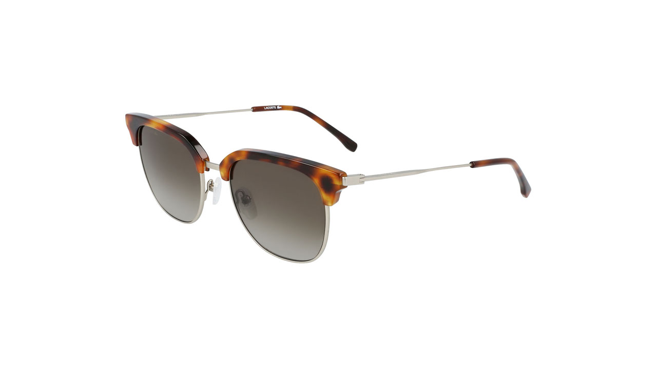Paire de lunettes de soleil Lacoste L240s couleur brun - Côté à angle - Doyle