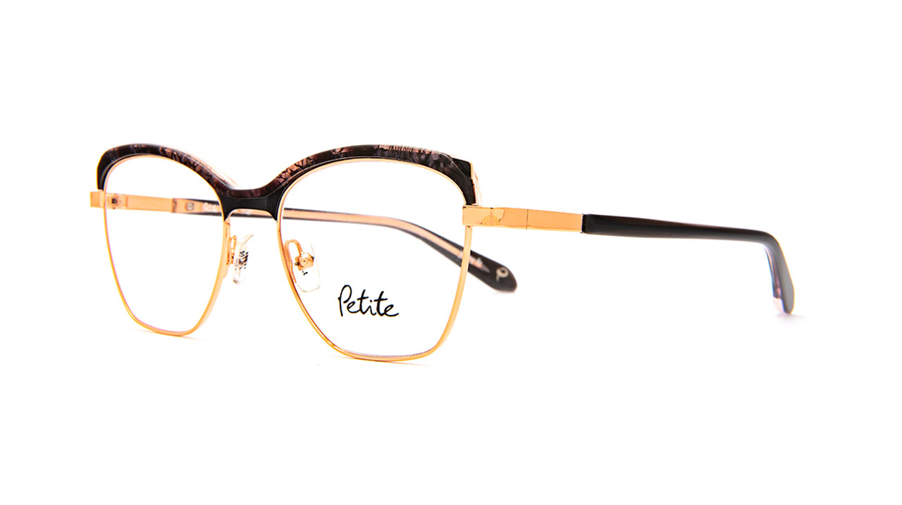 Paire de lunettes de vue Jf-rey-petite Pm073 couleur noir - Côté à angle - Doyle