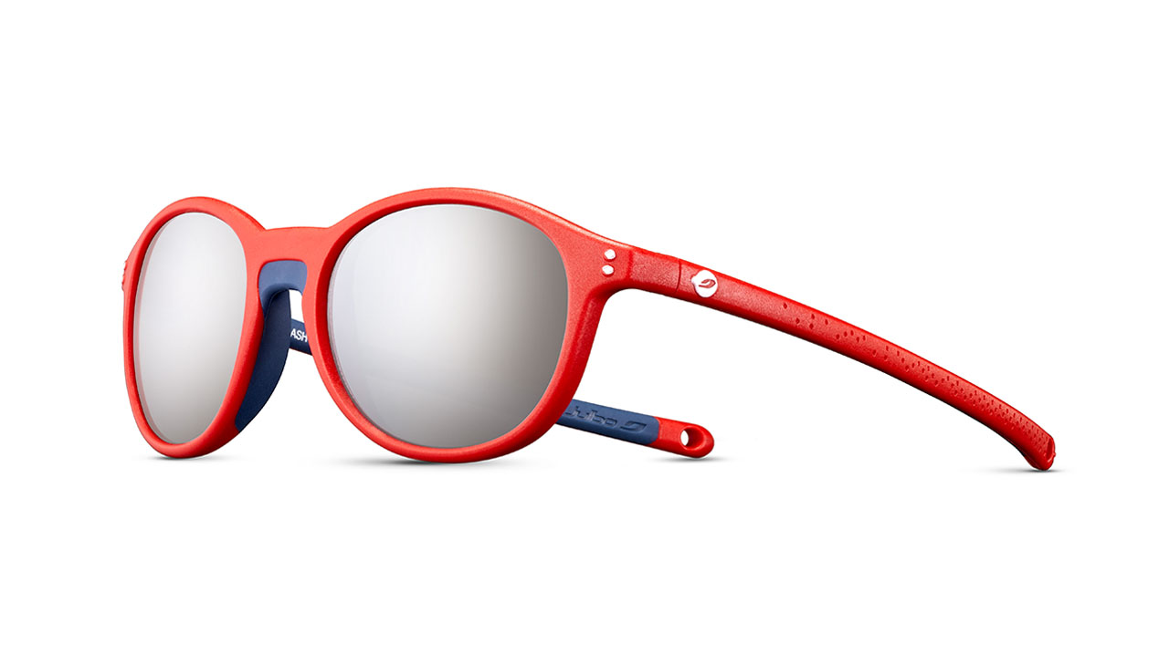 Paire de lunettes de soleil Julbo Js539 flash couleur rouge - Côté à angle - Doyle