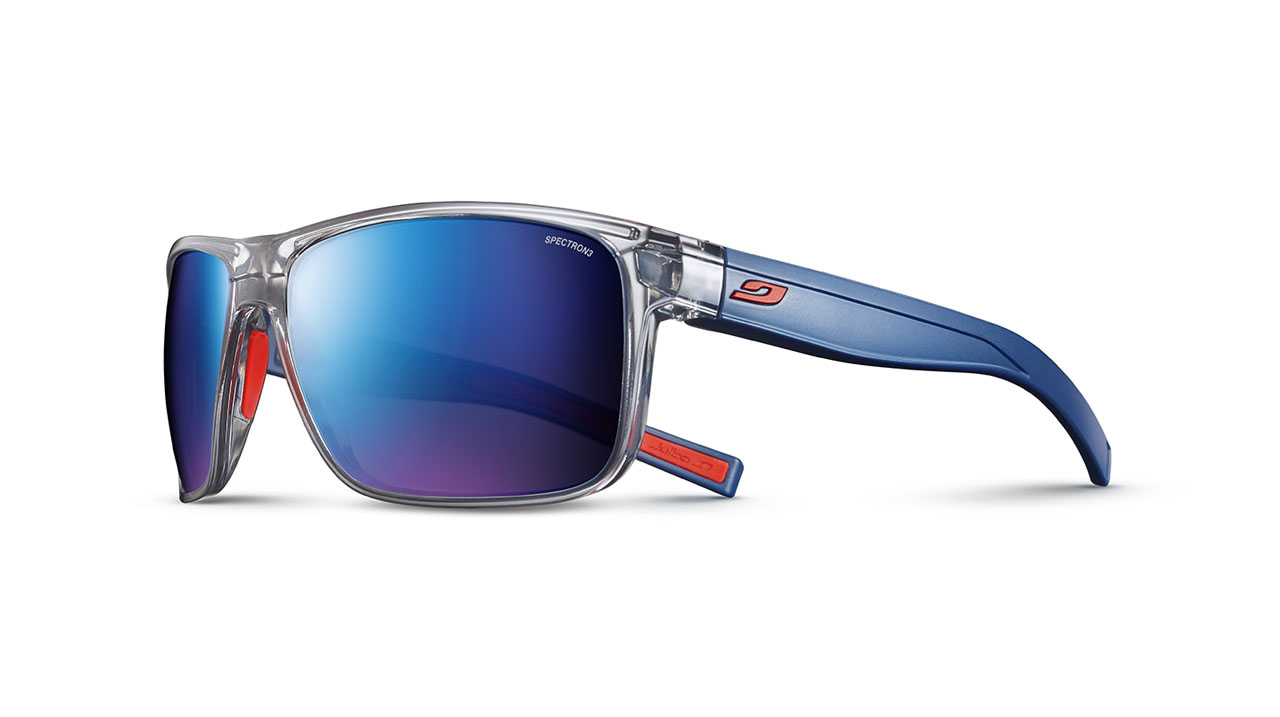 Paire de lunettes de soleil Julbo Js499 renegade couleur cristal - Côté à angle - Doyle