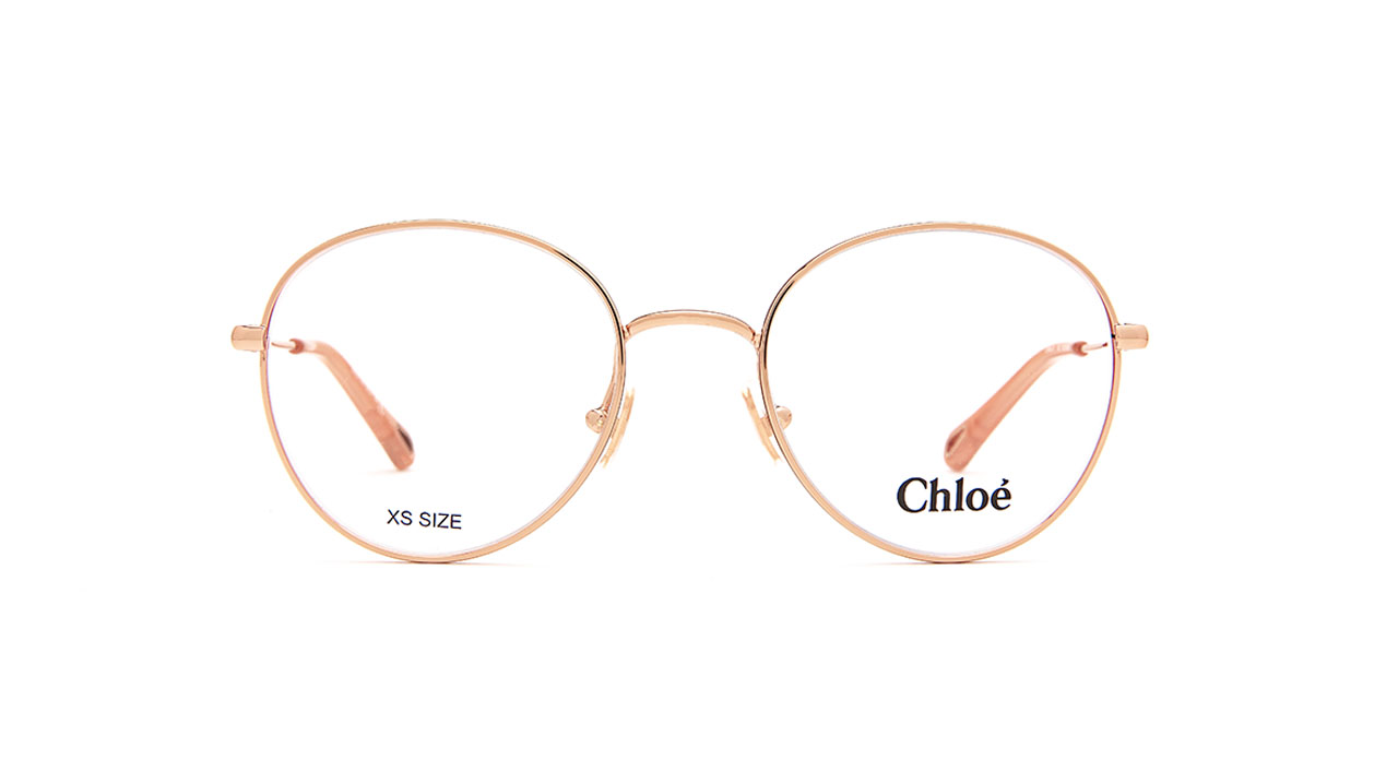 Paire de lunettes de vue Chloe Ch0021o couleur or rose - Doyle