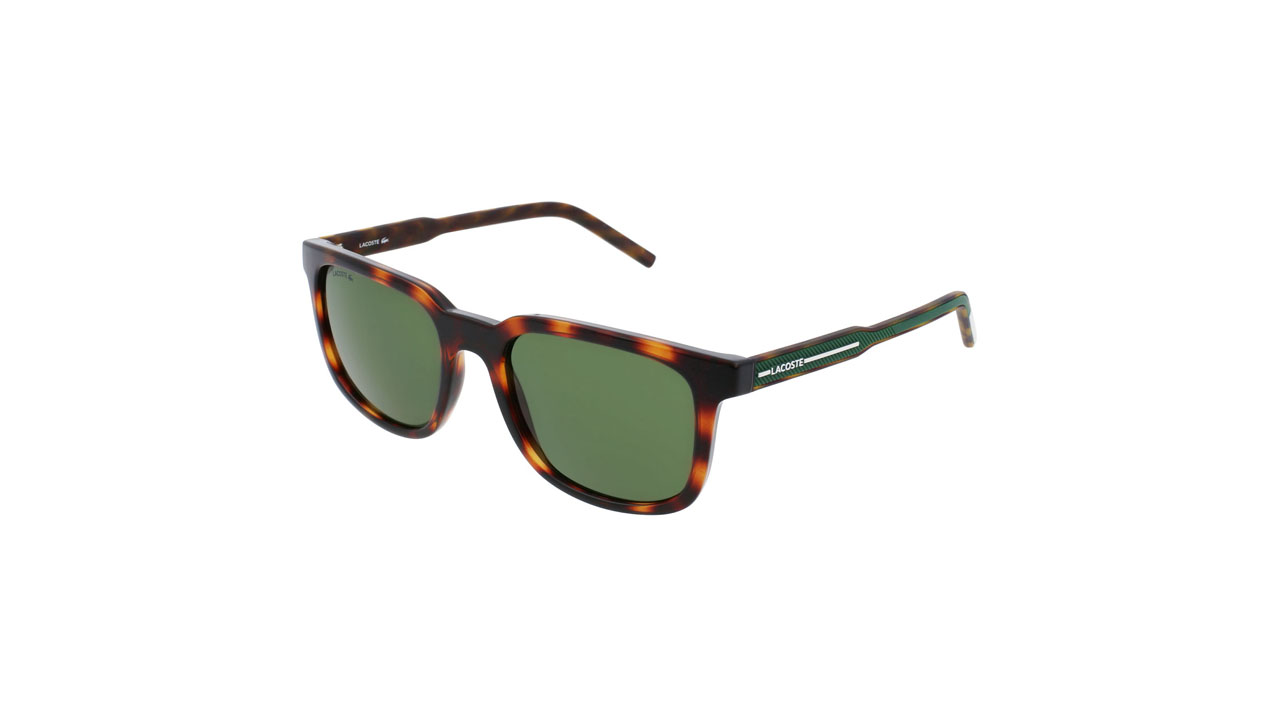 Paire de lunettes de soleil Lacoste L948s couleur brun - Côté à angle - Doyle