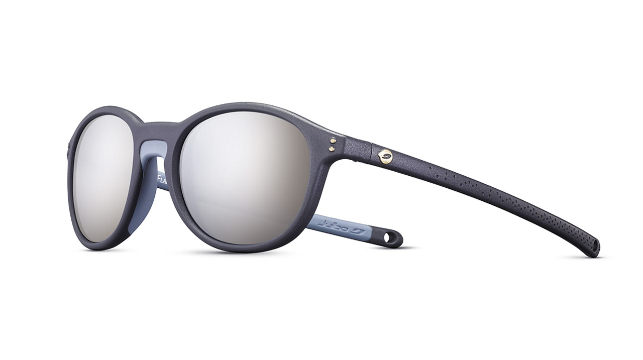 Paire de lunettes de soleil Julbo Js539 flash couleur gris - Côté à angle - Doyle