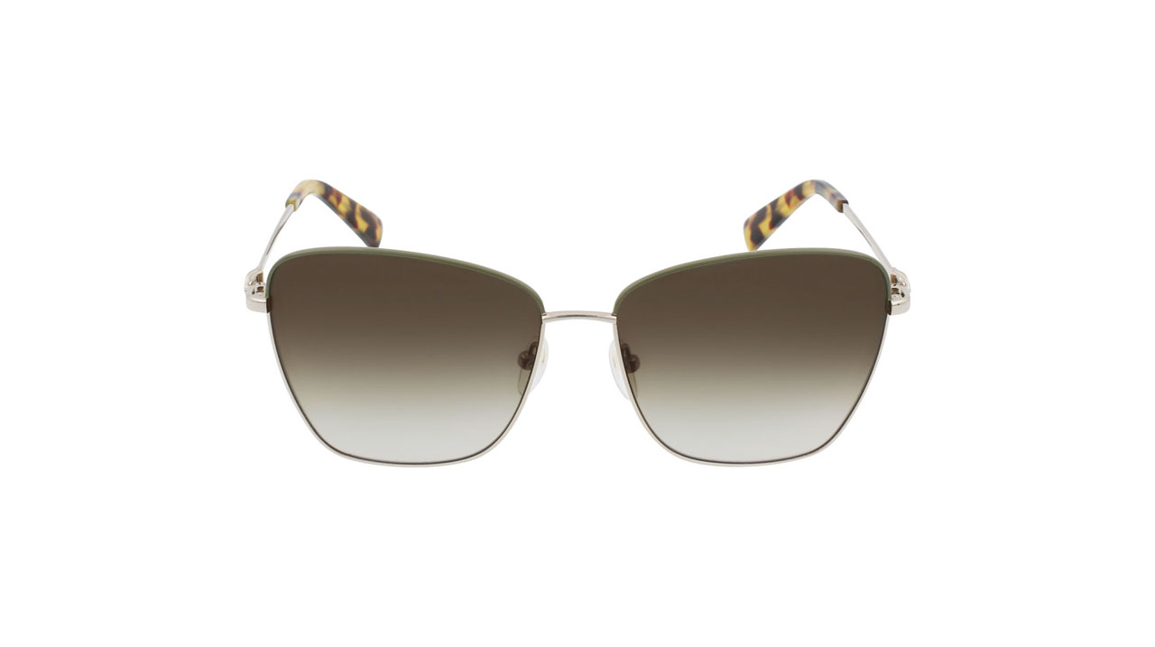 Paire de lunettes de soleil Longchamp Lo153s couleur gris - Doyle