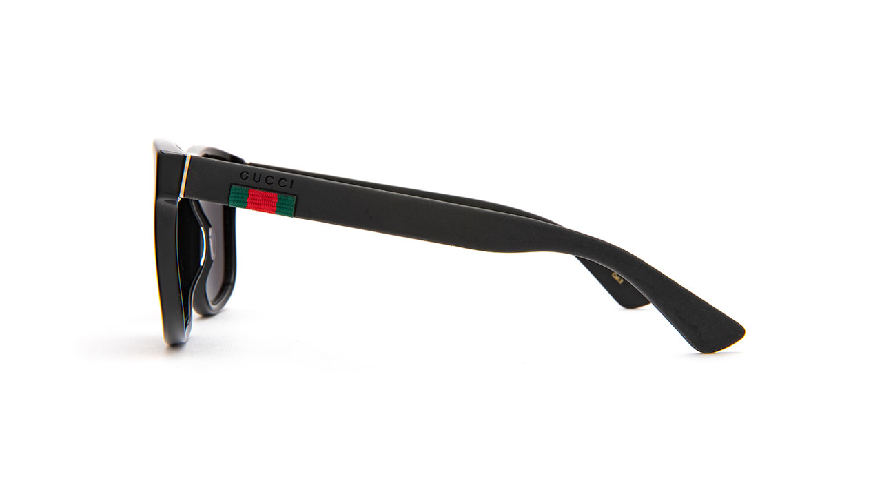 Paire de lunettes de soleil Gucci Gg0010s couleur noir - Côté droit - Doyle