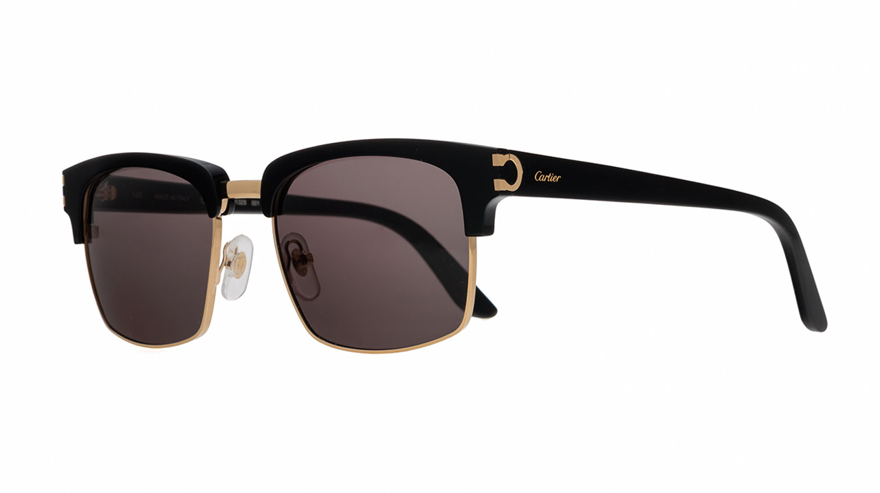 Sunglasses Cartier Ct0132s, black gold colour - Doyle
