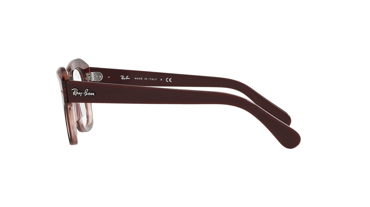 Paire de lunettes de vue Ray-ban Rx5486 couleur mauve - Côté droit - Doyle