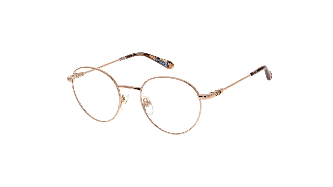 Paire de lunettes de vue Bash Ba1034 couleur or rose - Côté à angle - Doyle