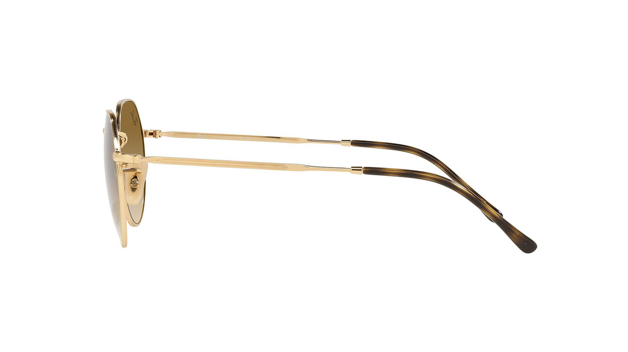 Paire de lunettes de soleil Ray-ban Rb3565 couleur or - Côté droit - Doyle