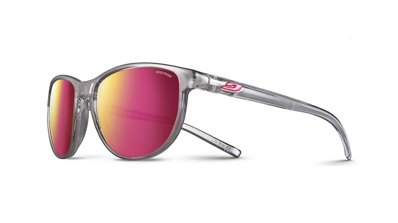 Paire de lunettes de soleil Julbo Js543 idol couleur gris - Côté à angle - Doyle