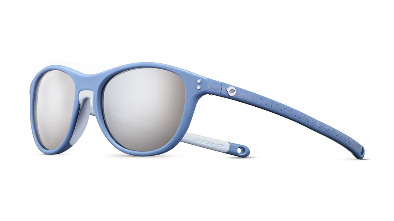 Paire de lunettes de soleil Julbo Js538 nollie couleur bleu - Côté à angle - Doyle