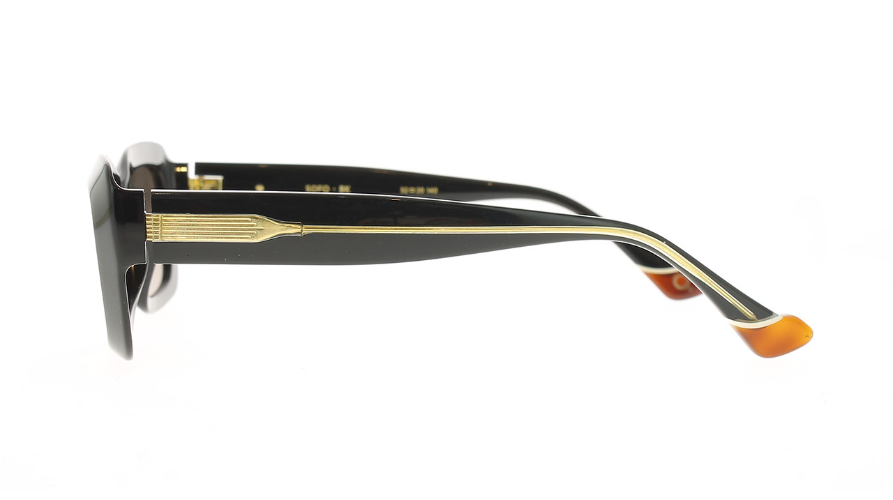 Paire de lunettes de soleil Etnia-barcelona Sofo /s couleur noir - Côté droit - Doyle