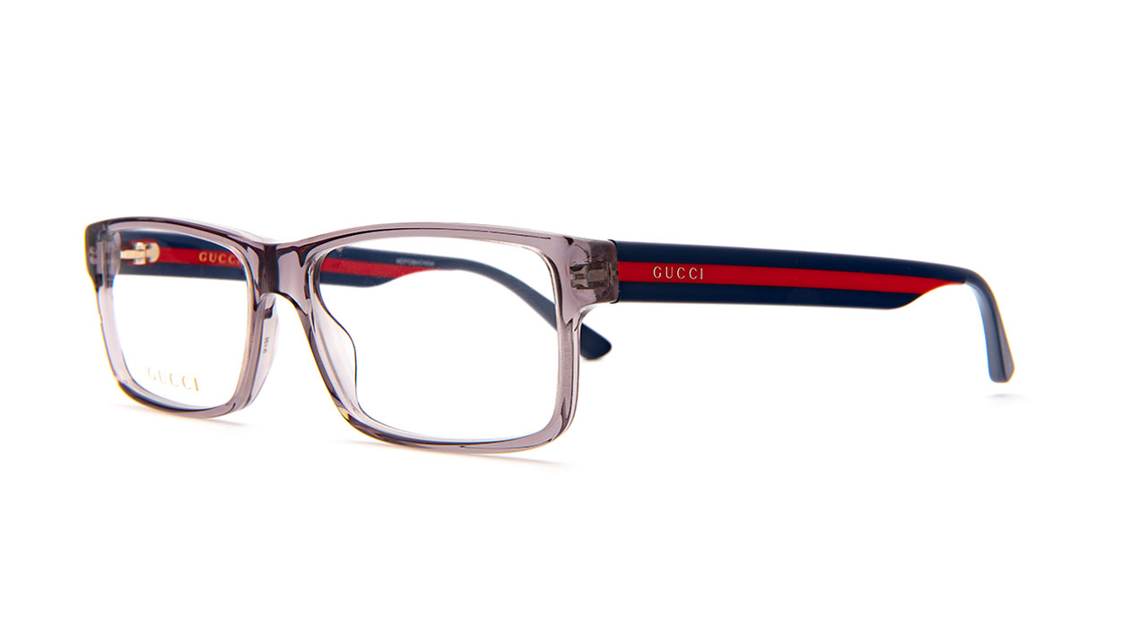 Paire de lunettes de vue Gucci Gg0752o couleur marine - Côté à angle - Doyle