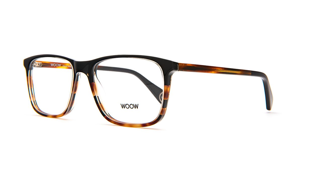 Paire de lunettes de vue Woow Dream big 3 couleur noir - Côté à angle - Doyle