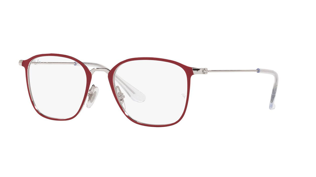 Paire de lunettes de vue Ray-ban-junior Ry1056 couleur rouge - Côté à angle - Doyle