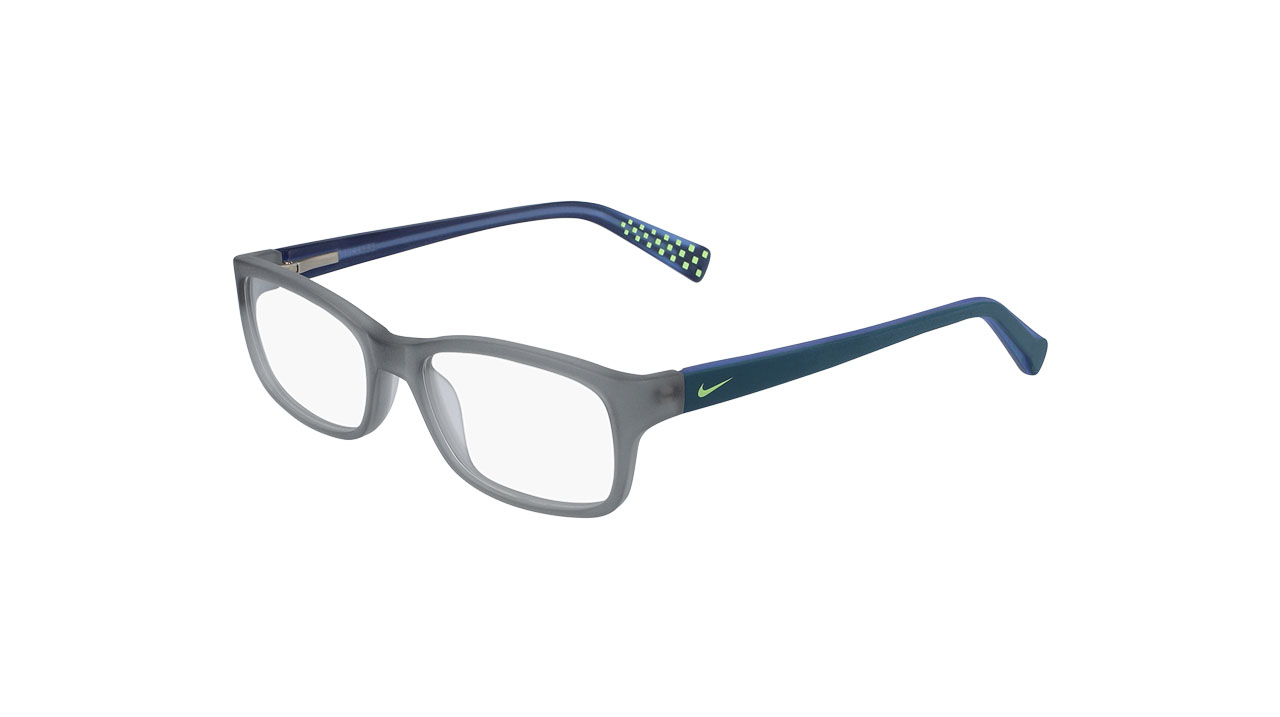 Paire de lunettes de vue Nike-junior 5513 couleur gris - Côté à angle - Doyle