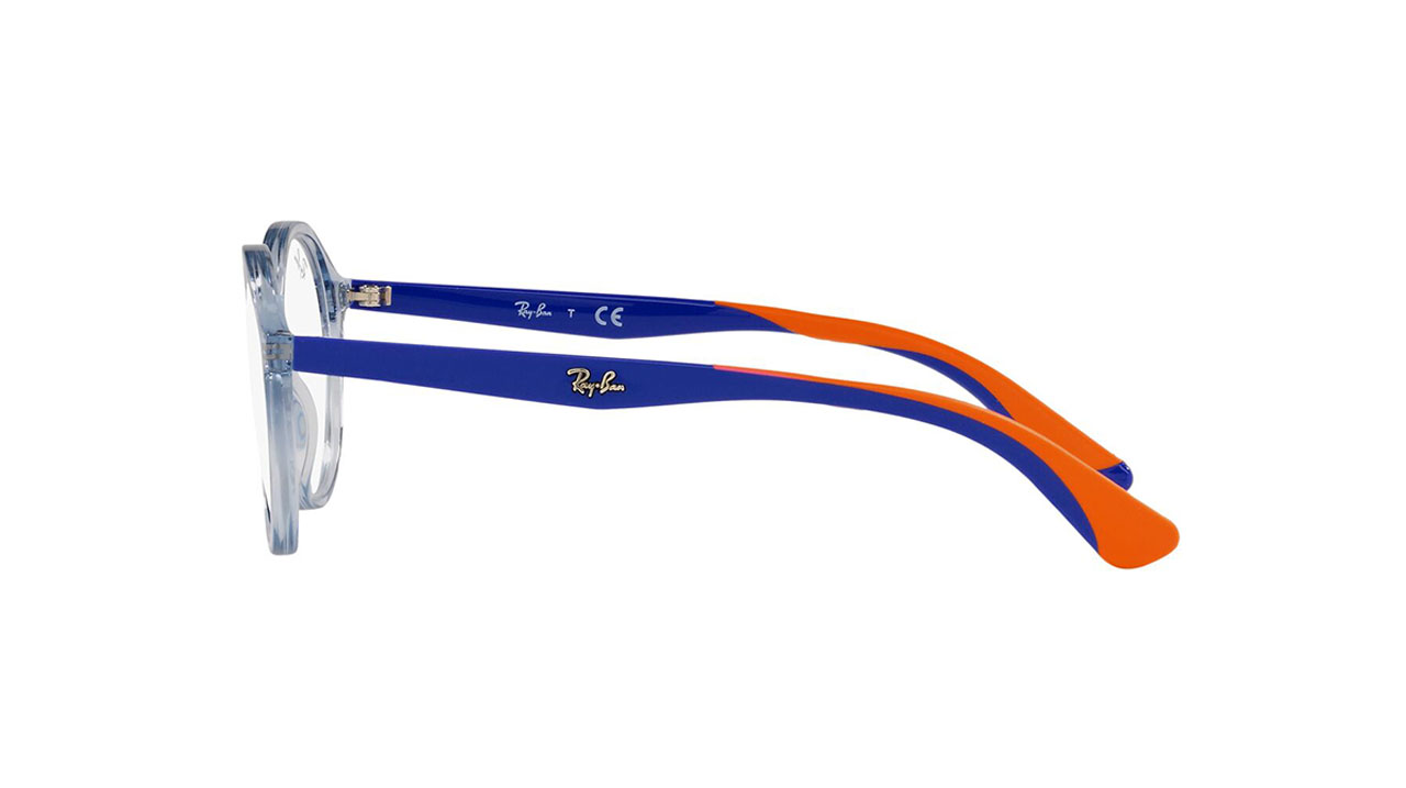 Paire de lunettes de vue Ray-ban-junior Ry1606 couleur bleu - Côté droit - Doyle