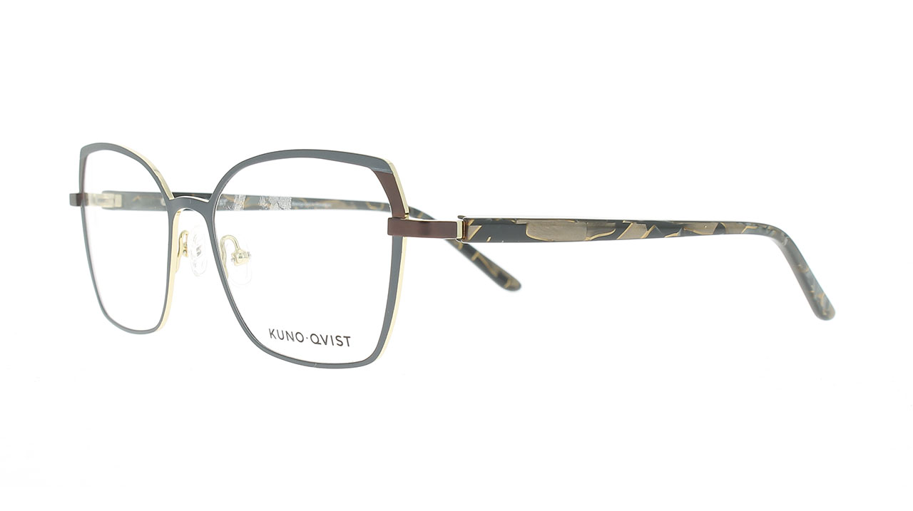 Paire de lunettes de vue Kunoqvist Thorunn couleur marine - Côté à angle - Doyle