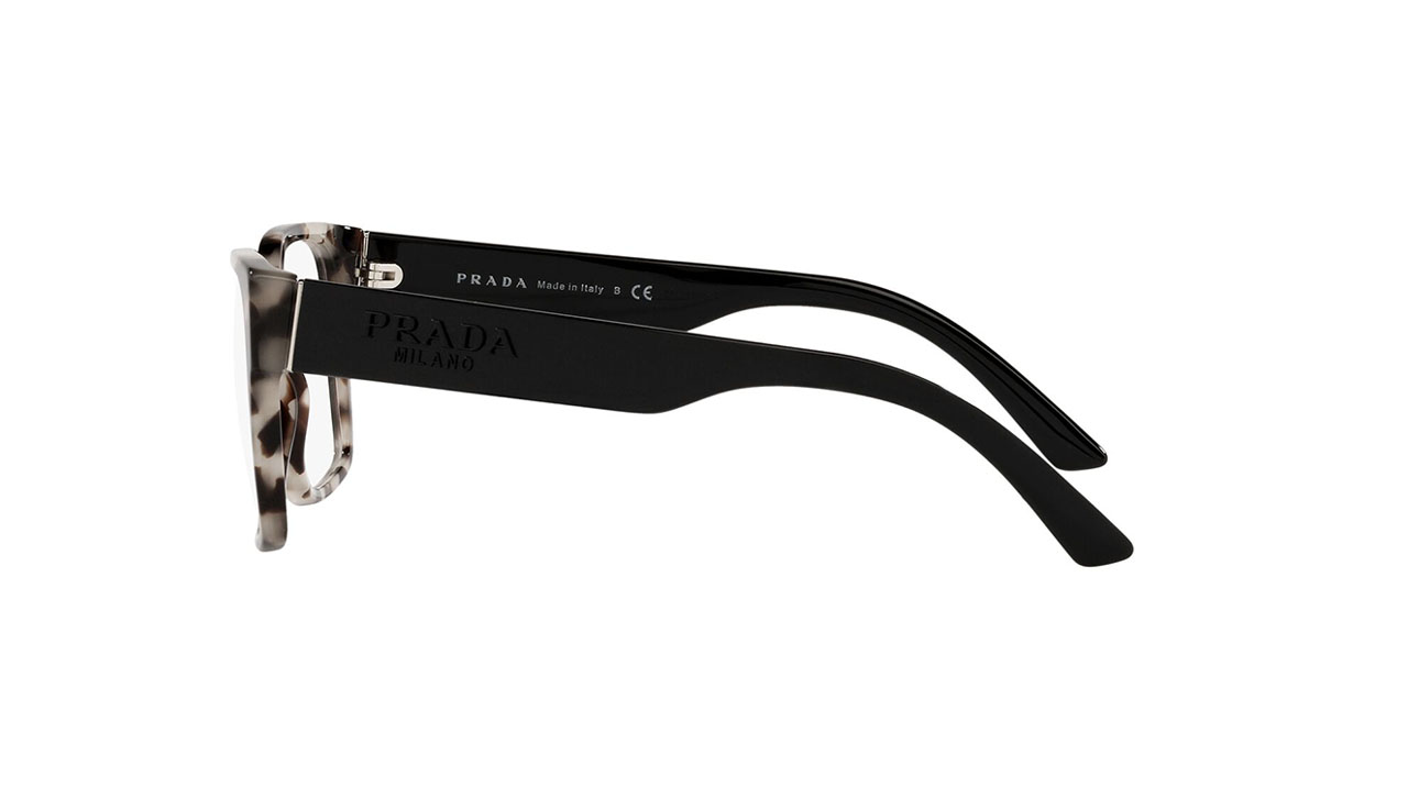 Paire de lunettes de vue Prada Pr10w couleur brun - Côté droit - Doyle