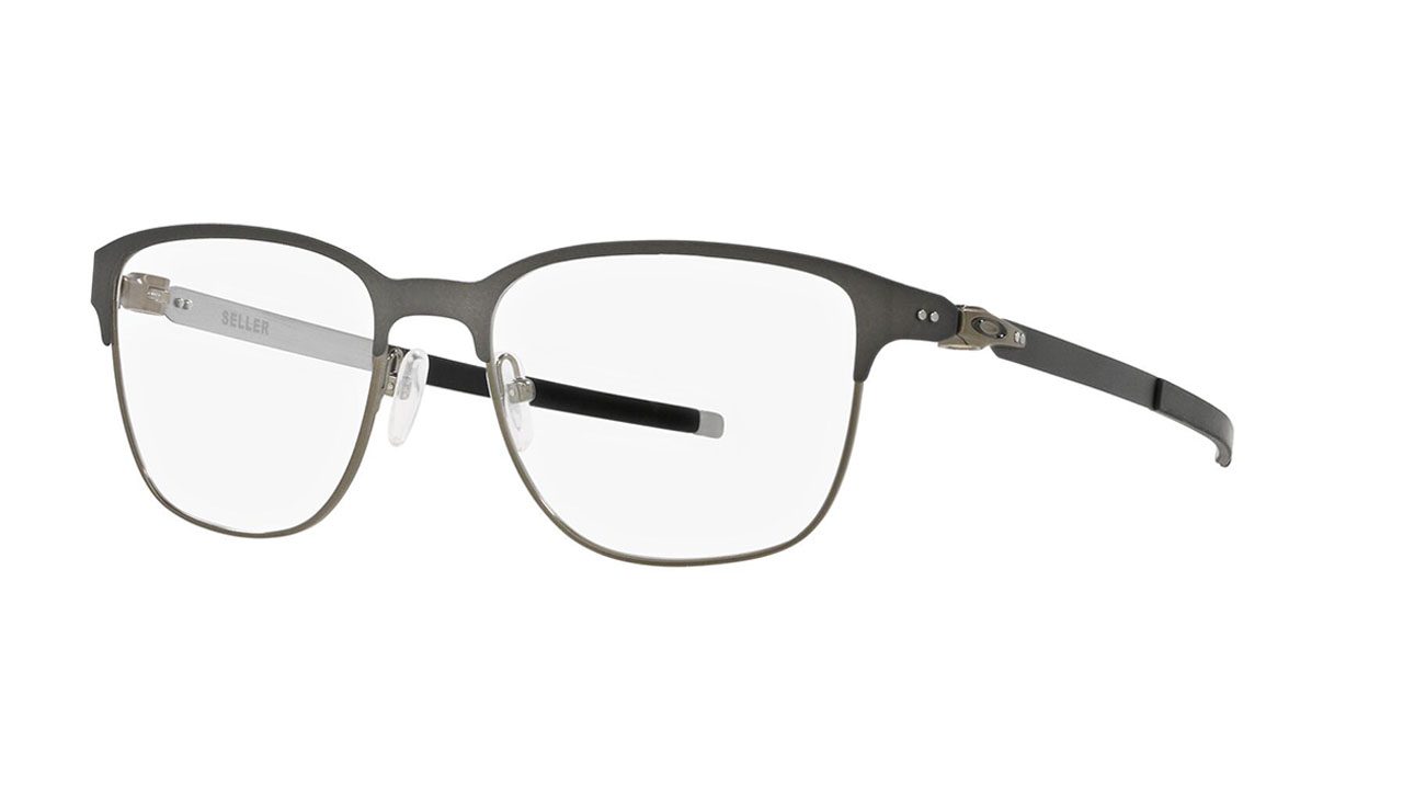 Paire de lunettes de vue Oakley Seller ox3248-0454 couleur gris - Côté à angle - Doyle