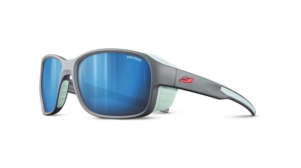 Paire de lunettes de soleil Julbo Js542 monterosa 2 couleur gris - Côté à angle - Doyle