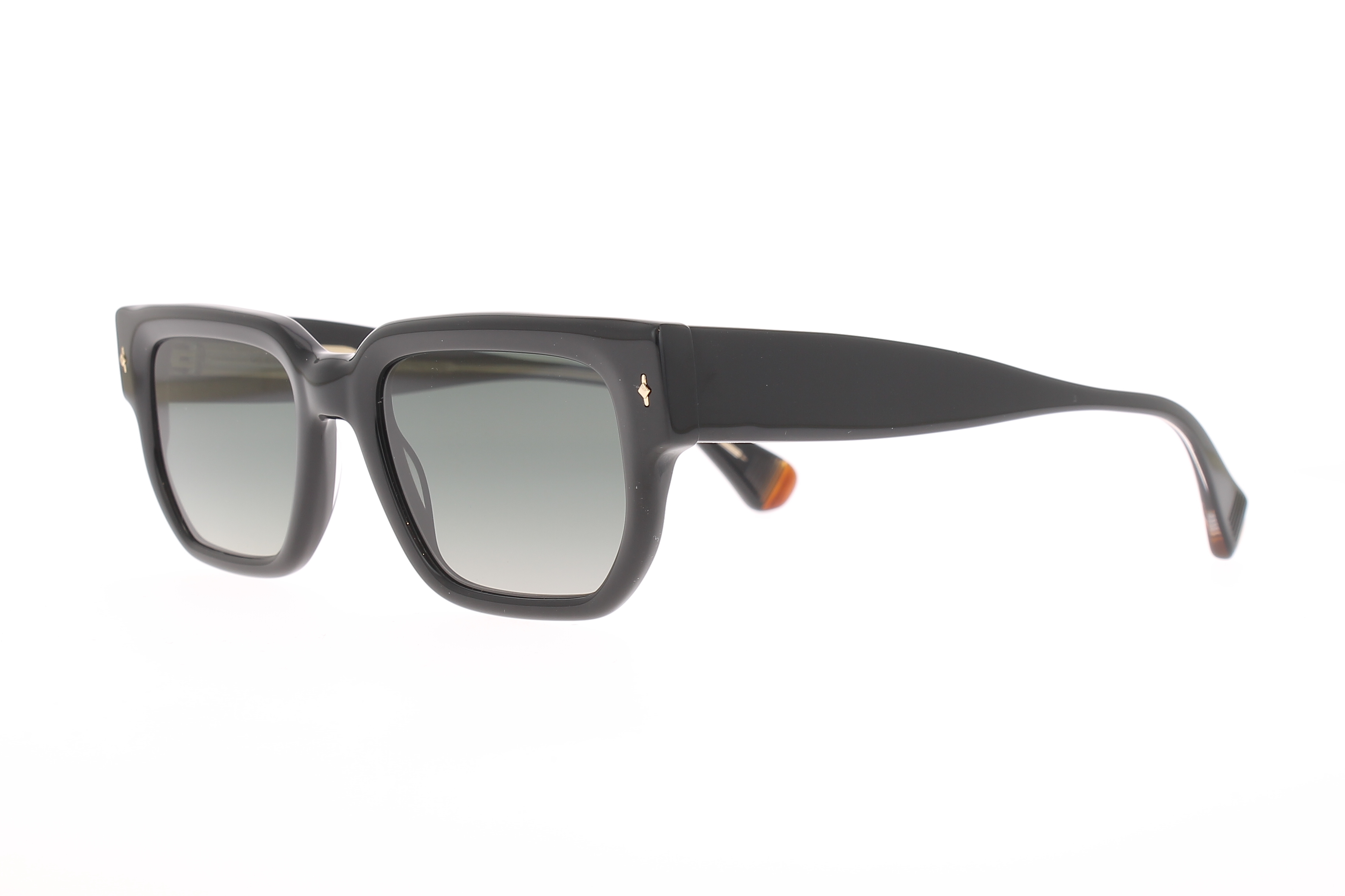 Paire de lunettes de soleil Gigi-studios Cobain /s couleur noir - Côté à angle - Doyle