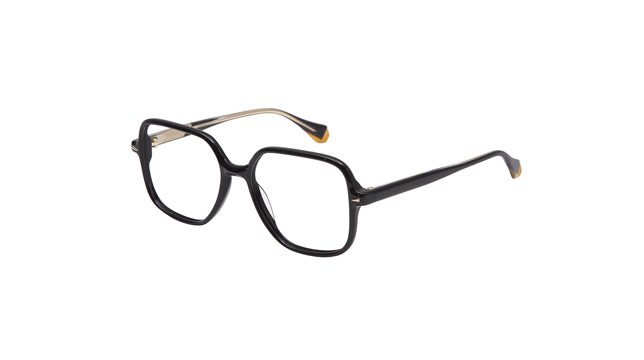 Paire de lunettes de vue Gigi-studios Kim couleur noir - Côté à angle - Doyle
