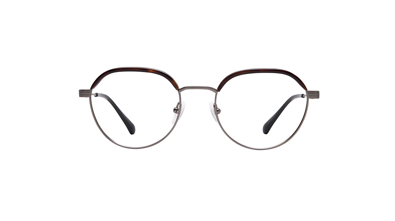 Paire de lunettes de vue Gigi-studios Smith couleur brun - Côté à angle - Doyle