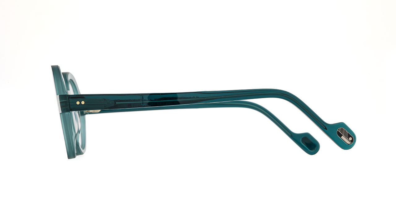 Paire de lunettes de vue Anne-et-valentin Duvall couleur turquoise - Côté droit - Doyle