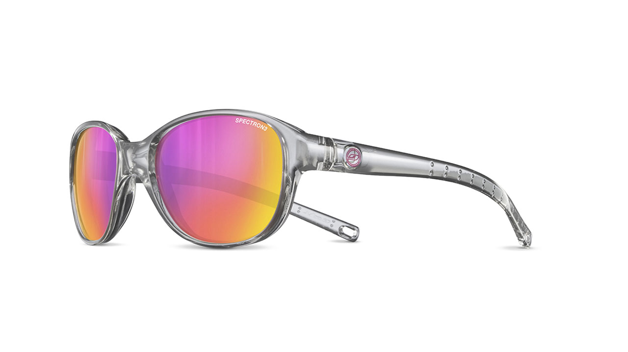 Paire de lunettes de soleil Julbo Js508 romy couleur gris - Côté à angle - Doyle