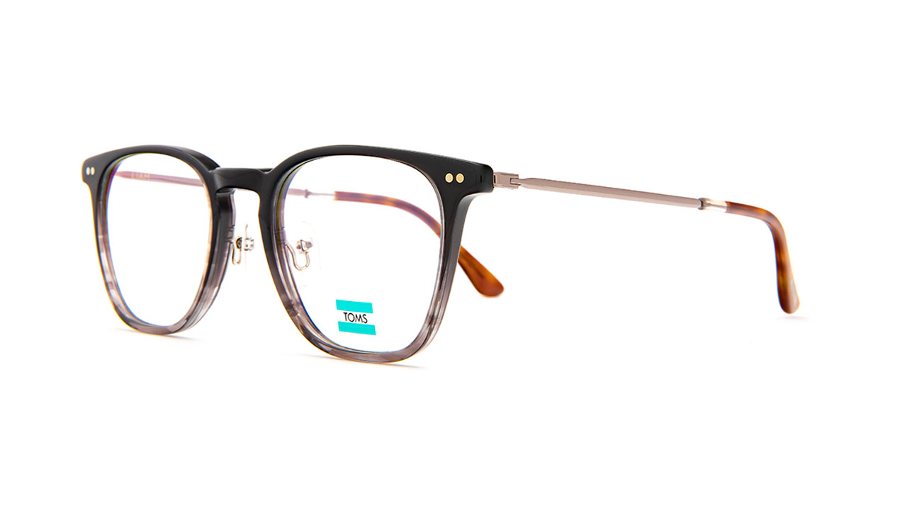 Paire de lunettes de vue Toms Liam couleur noir - Côté à angle - Doyle