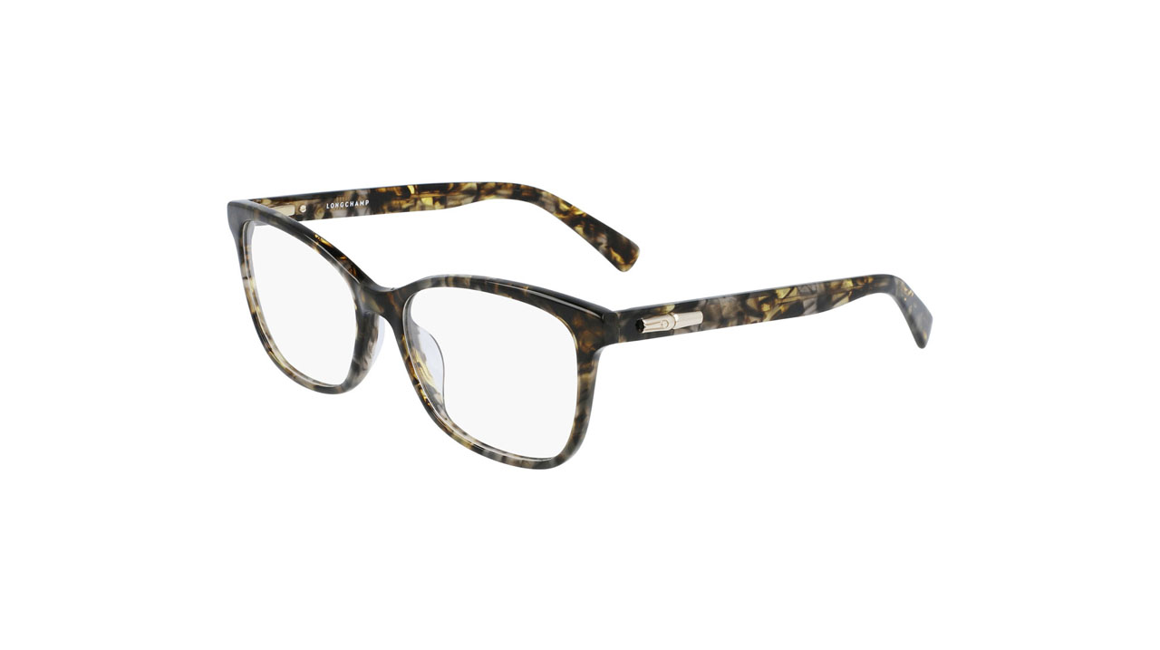 Paire de lunettes de vue Longchamp Lo2680 couleur brun - Côté à angle - Doyle