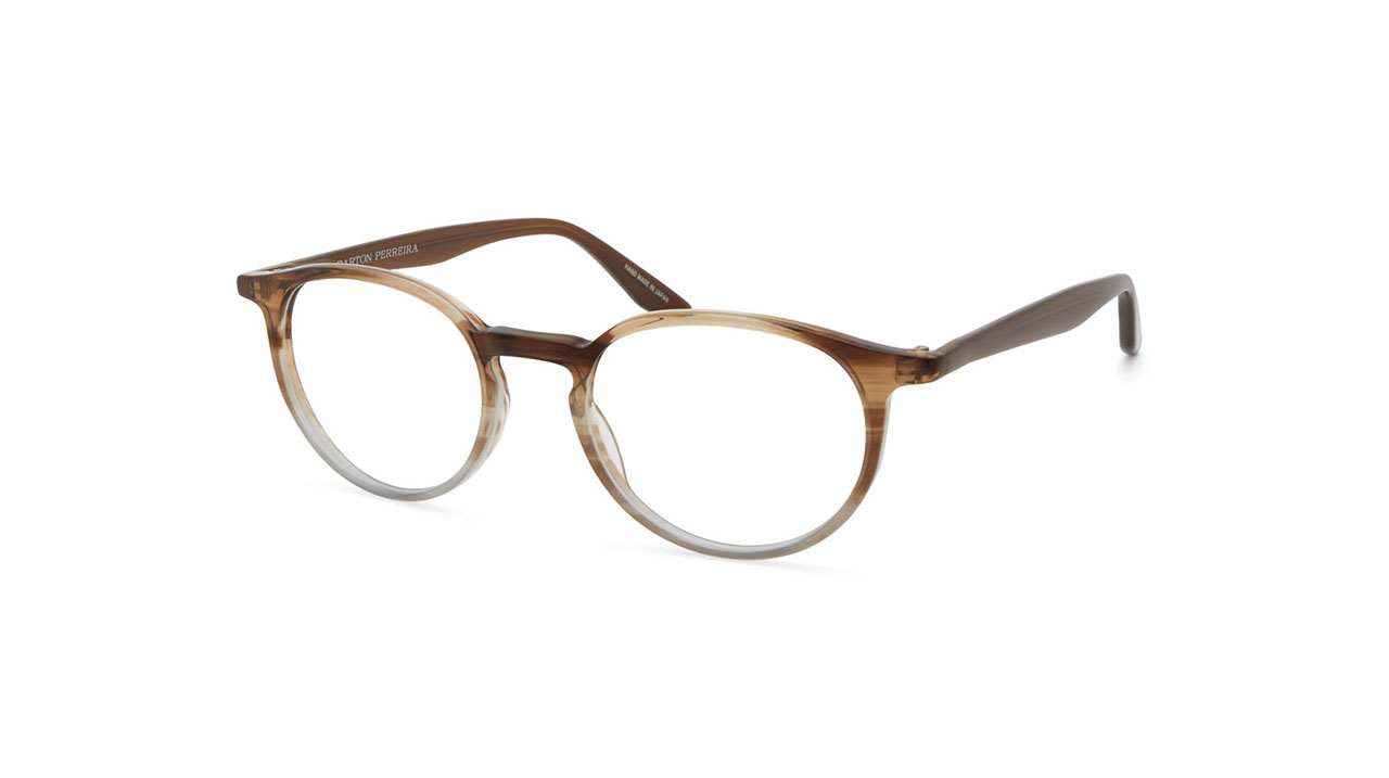 Paire de lunettes de vue Barton-perreira Norton couleur brun - Côté à angle - Doyle