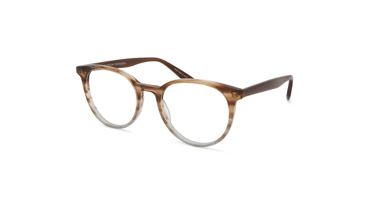 Paire de lunettes de vue Barton-perreira Aura lea couleur brun - Côté à angle - Doyle