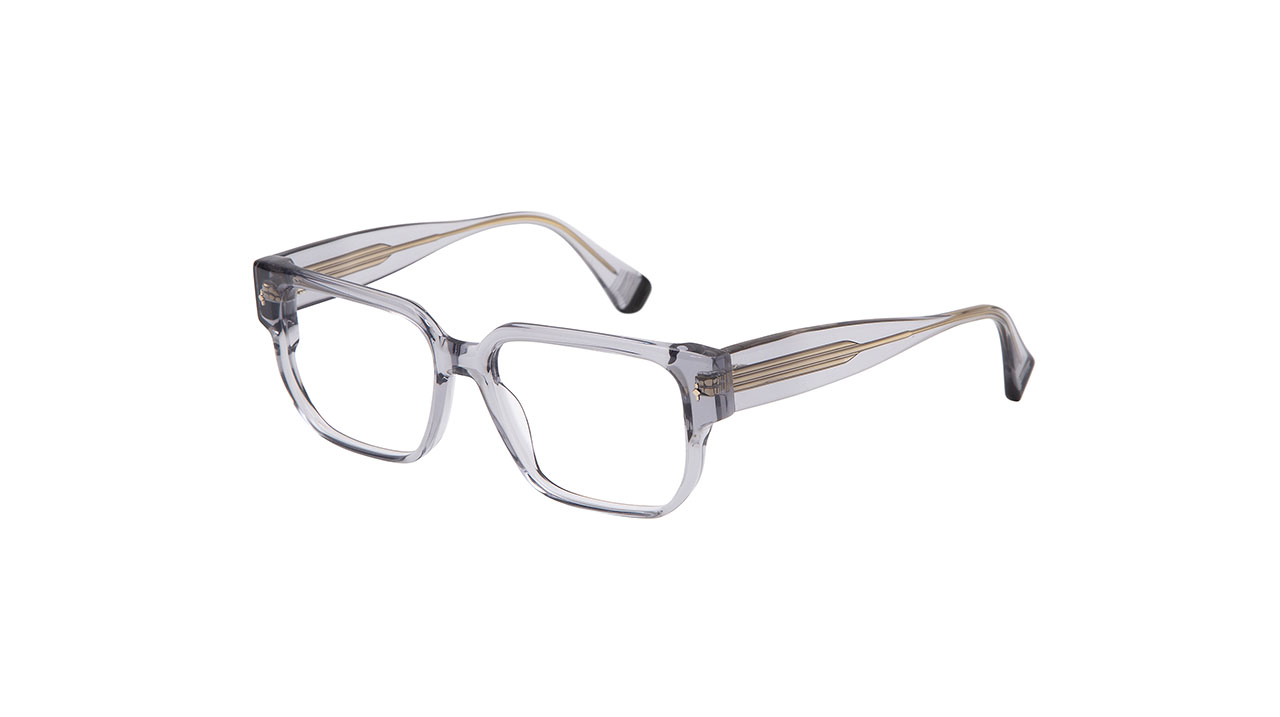 Paire de lunettes de vue Gigi-studio Waters couleur gris - Côté à angle - Doyle