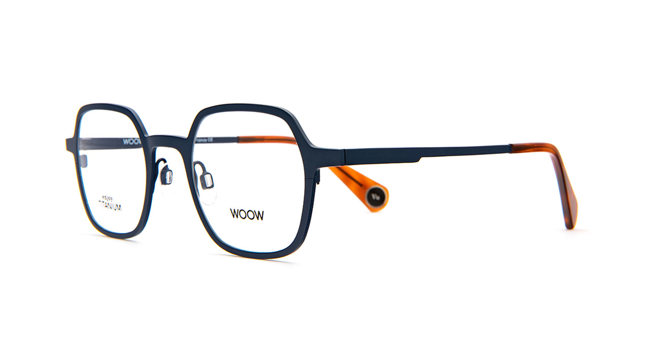 Paire de lunettes de vue Woow Deja vu 1 couleur marine - Côté à angle - Doyle