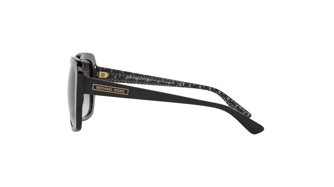Paire de lunettes de soleil Michael-kors Mk2140 /s couleur noir - Côté droit - Doyle