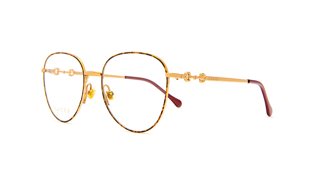 Paire de lunettes de vue Gucci Gg0880o couleur brun - Côté à angle - Doyle