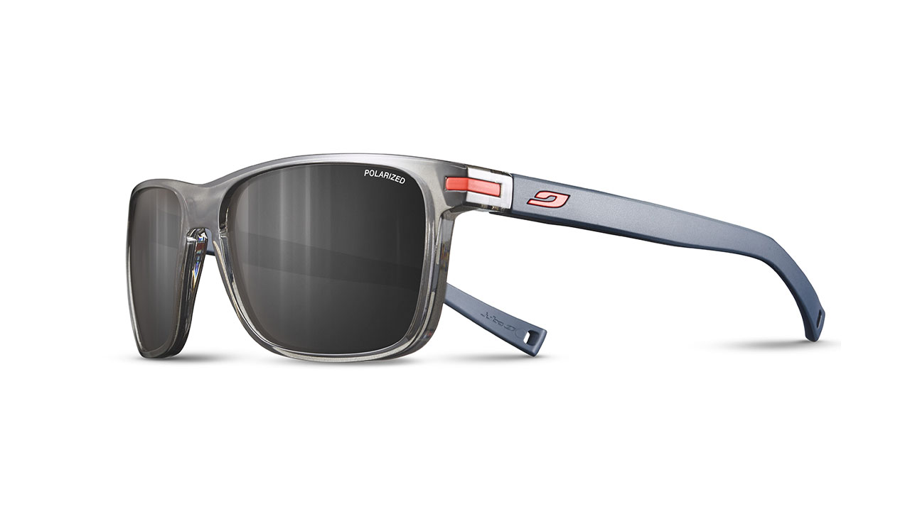 Paire de lunettes de soleil Julbo Js481 wellington couleur gris - Côté à angle - Doyle