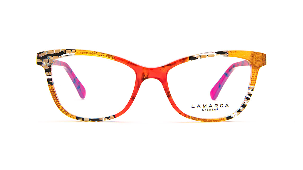 Paire de lunettes de vue Lamarca Mosaico 97 couleur rouge - Doyle