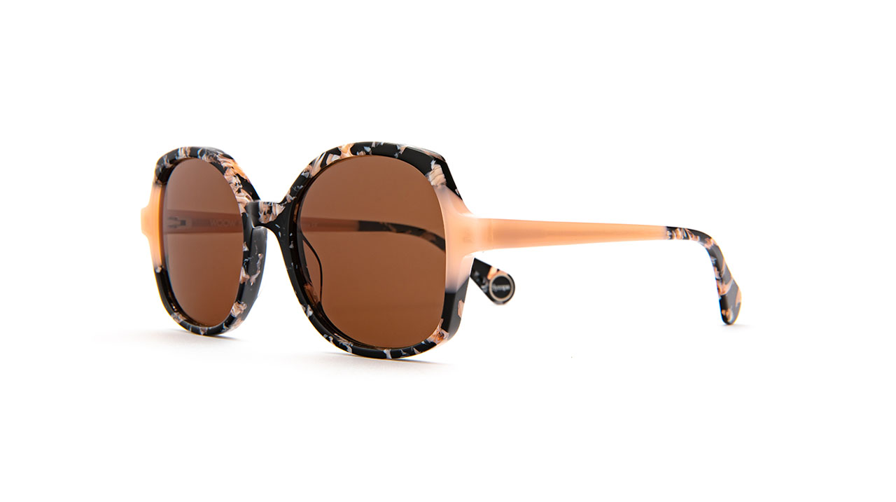 Paire de lunettes de soleil Woow Super sympa 2 /s couleur pêche - Côté à angle - Doyle