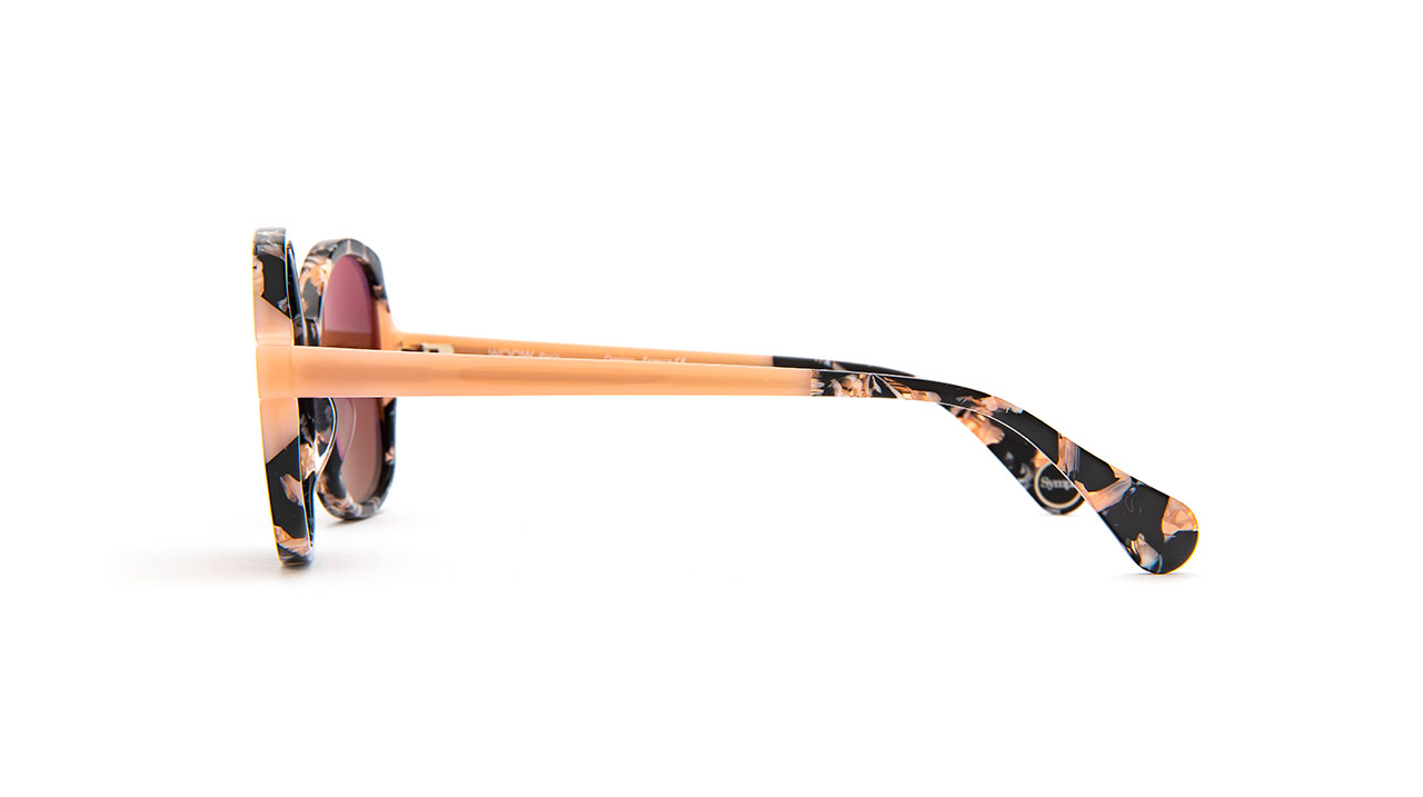 Paire de lunettes de soleil Woow Super sympa 2 /s couleur pêche - Côté droit - Doyle