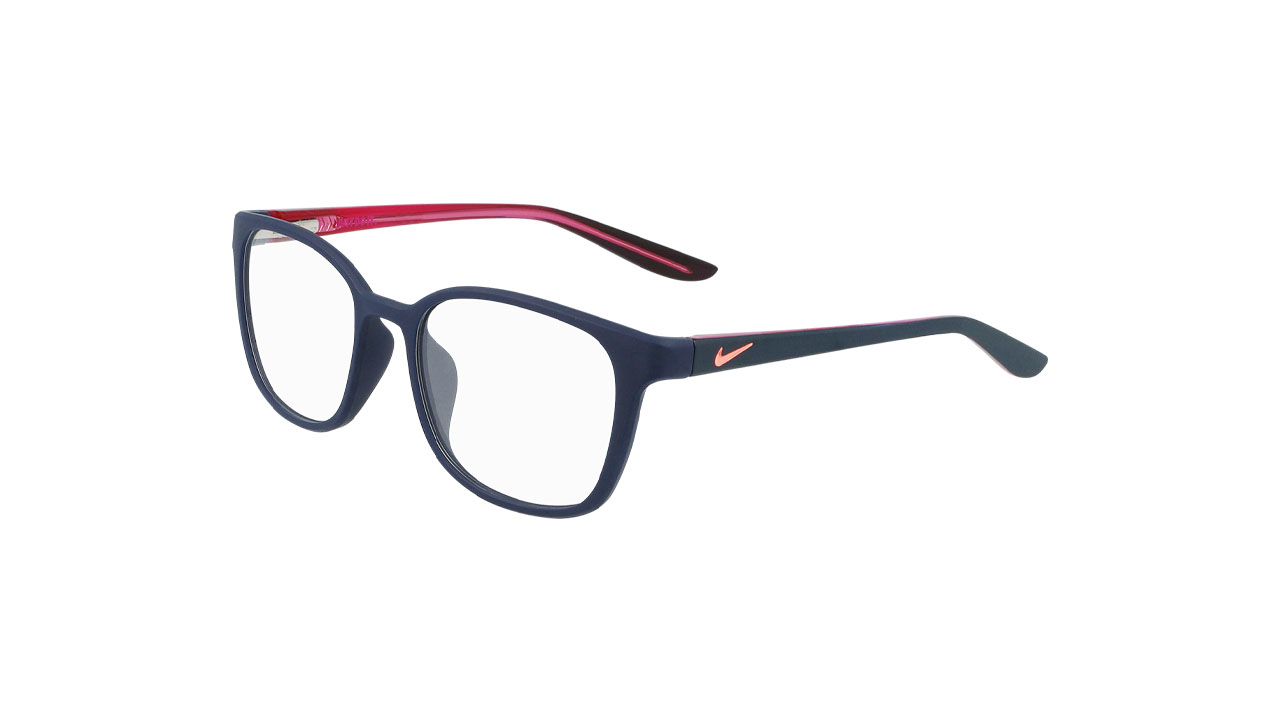 Paire de lunettes de vue Nike 5027 couleur marine - Côté à angle - Doyle