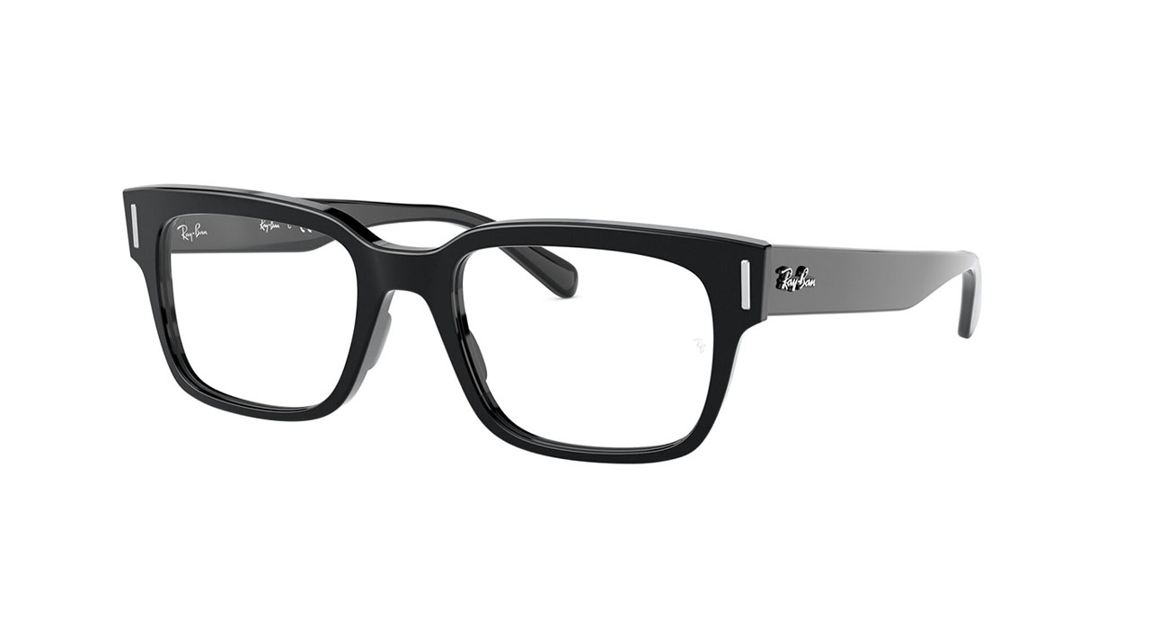 Paire de lunettes de vue Ray-ban Rx5388 couleur noir - Côté à angle - Doyle