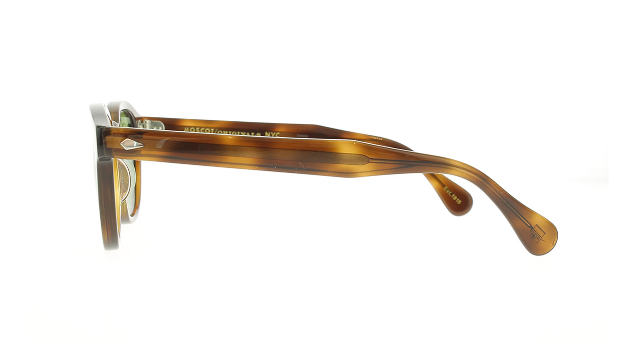 Paire de lunettes de soleil Moscot Lemtosh /s couleur brun - Côté droit - Doyle