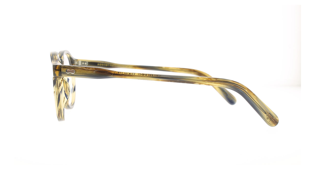 Paire de lunettes de vue Moscot Miltzen couleur brun - Côté droit - Doyle