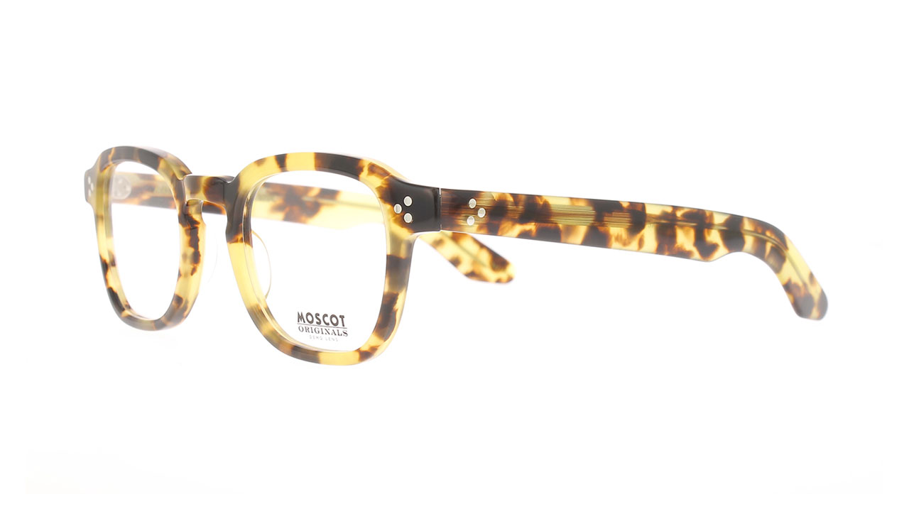Paire de lunettes de vue Moscot Momza couleur brun - Côté à angle - Doyle
