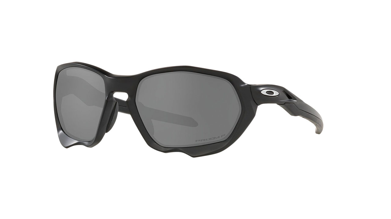 Paire de lunettes de soleil Oakley Plazma 009019-0659 couleur noir - Côté à angle - Doyle